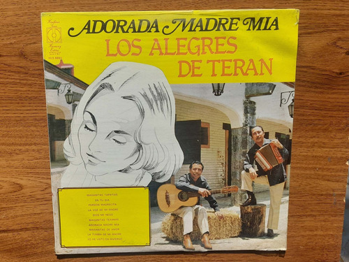 Los Alegres De Teran. Adorada Madre Mia.  Disco Lp Cbs 1978