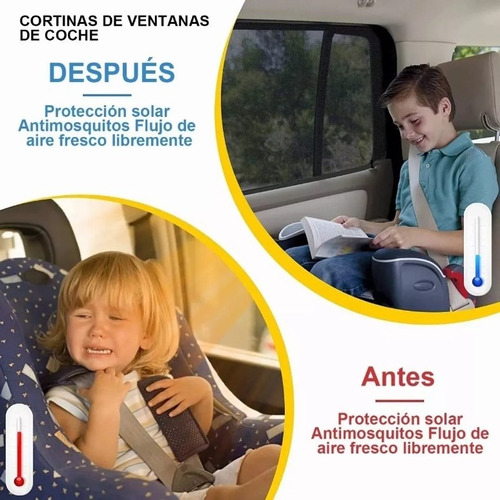 4 Lateral Ventana Cubre Sol Automotiv Cortains Parasol Coche