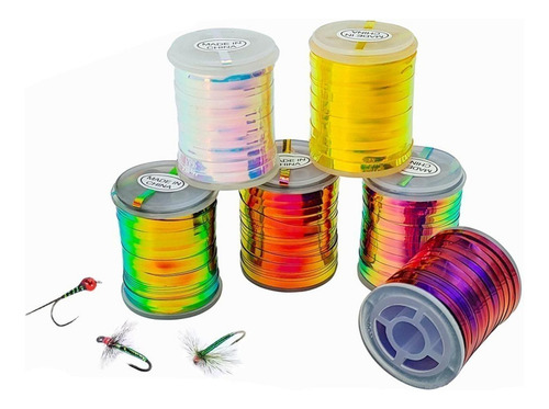 6x Cables De Flash De Metal Material De Atado De Mosca