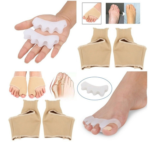 2 Correctores Protectores De Juanetes Licra Y Siliconas