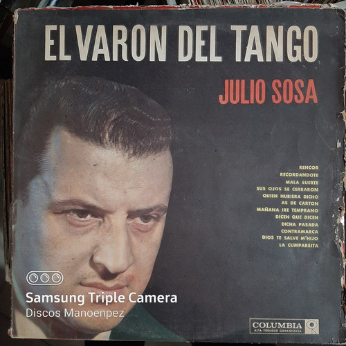Vinilo Julio Sosa El Varon Del Tango Leopoldo Federico A T3