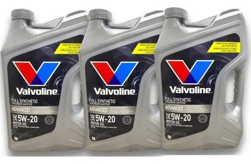 Caja Cerrada Valvoline Advanced  5w20 X 4.73 L Sintetico 3u