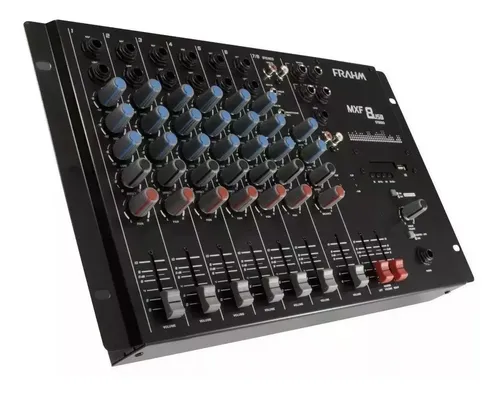 Mesa De Som Frahm 8 Canais Usb Mxf8 Dj Profissional Mxf-8