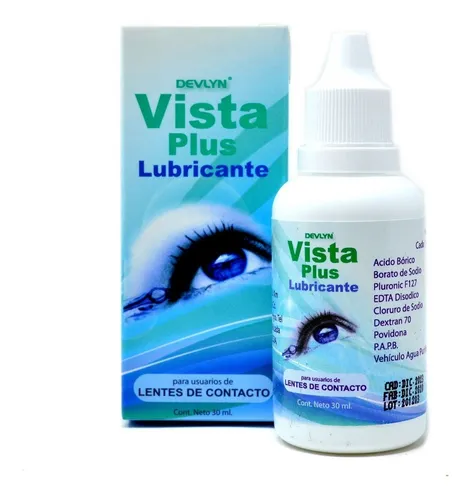 Gotas Rehumectantes Para Los Ojos Vista Plus Devlyn 30ml