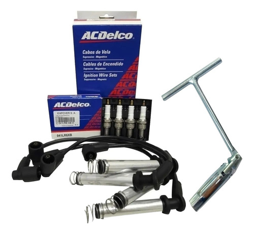 Kit Cables Y Bujias Acdelco Chevrolet Corsa + Sacabujias