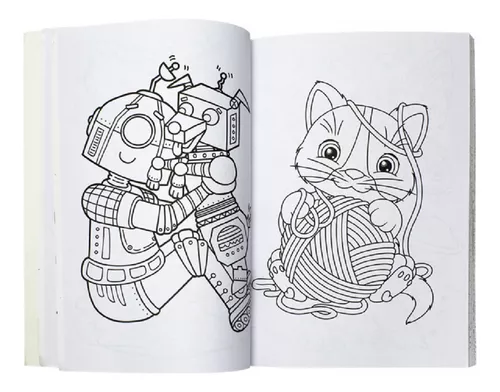 Livro Infantil Com 365 Desenhos Para Colorir Capa C/ Glitter