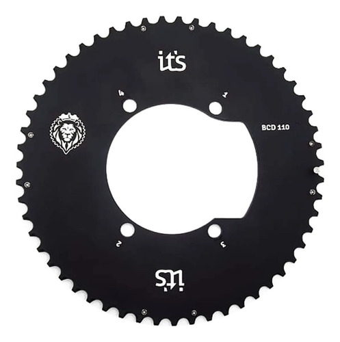 Coroa Ictus Indexada 53t Bcd 110 Dura Ace 9000 Assimetrica