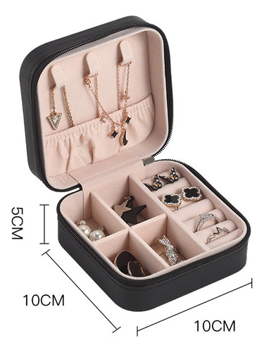 Mini Joyero Portátil De 5 Piezas Joyas No Incluidas