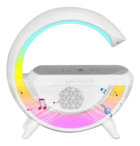 Despertador Digital Estación De Carga Inalámbrico Rgb Reloj