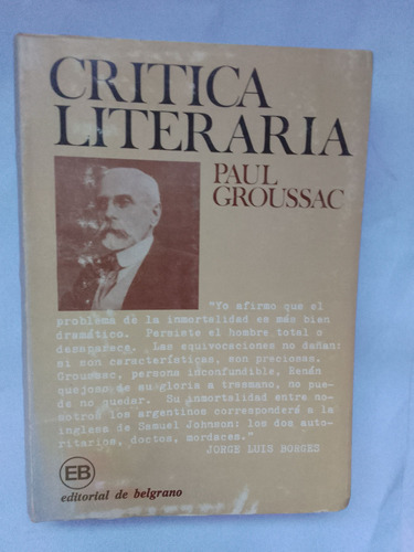 Groussac Paul Crítica Literaria