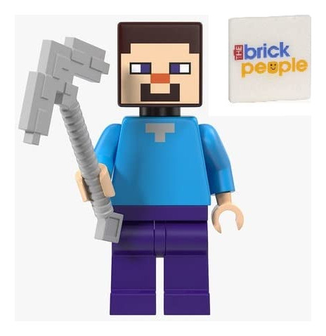 Minifigura De Lego Minecraft: Steve Con Pico