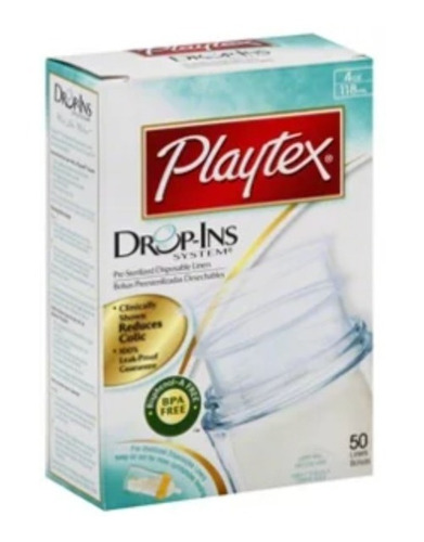 Playtex ,bolsas Mamadera Playtex Drop-ins 118ml X 50 U