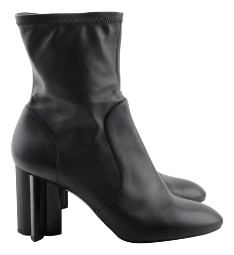 Louis Vuitton Black Leather Silhouette Ankle Boots 24