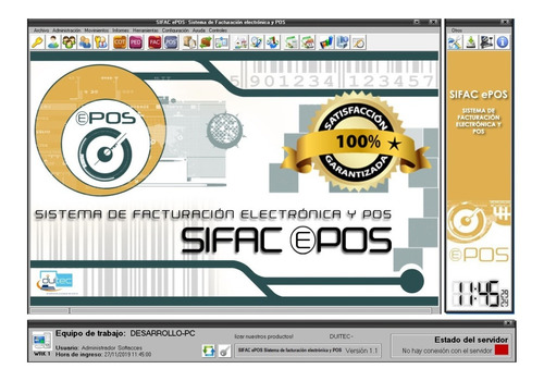 Software De Facturación Electrónica, Pos, Sifac Epos, 100% P