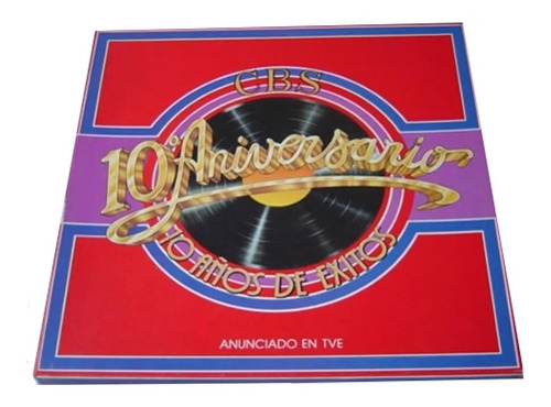 Lp Vinil Cbs 10 Anos De Exitos Estojo Com 3 Discos Importado