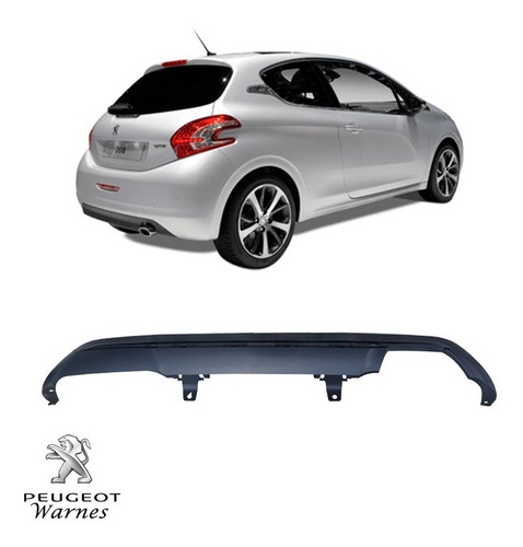 Deflector Paragolpe Trasero Faldon Original Peugeot 208 Gti