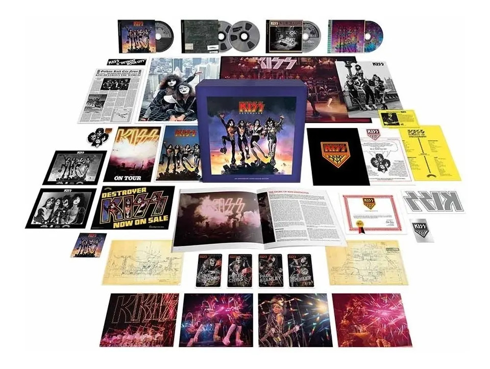 Kiss Destroyer 45th Anniversary Box Set Deluxe Cds + Bluray