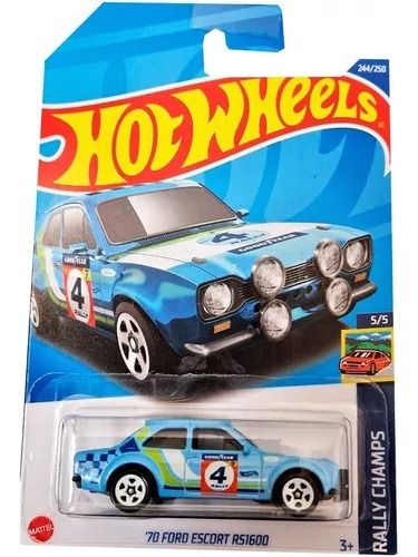 Hot Wheels 70 Ford Escort Rs1600 Hw Rally Champs 244/250 5/5