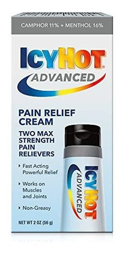 Crema Para Alivio De Dolor Icy Hot Advanced 2.0 Onzas