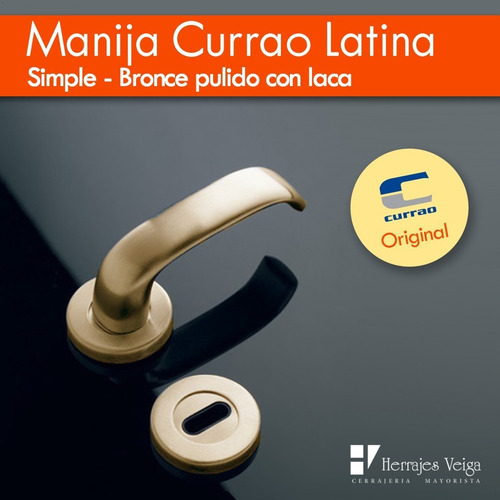 Imagen 3 de 9 de Picaporte Manija Puerta Currao Latina Giratoria Sanatorio