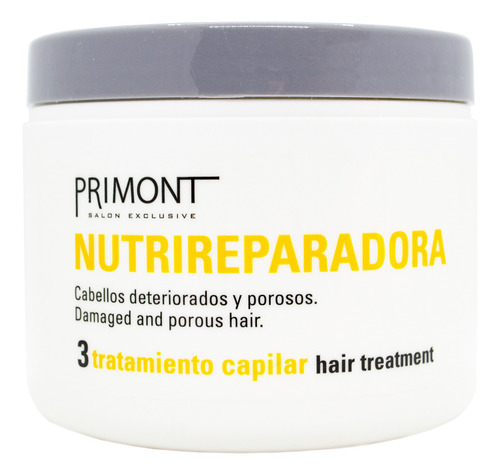 Primont Máscara Capilar Nutri Reparadora Pelo Poroso X 500g