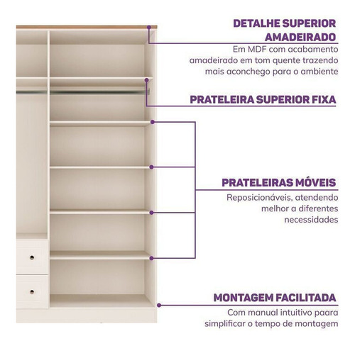 Quarto De Bebê Completo 1 Berço 1 Cômoda E 1 Guarda Roupa