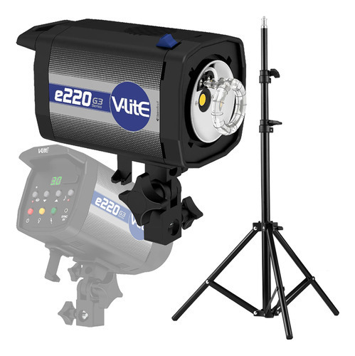 Kit Flash Tocha Led Estúdio 50w Mako V-lite + Tripé