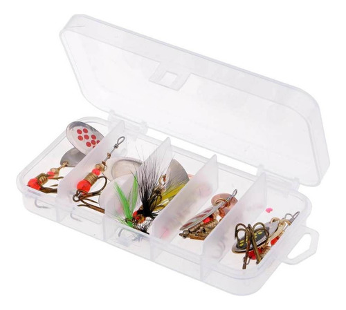 1 Caja De Señuelos Lentejuelas Duras Pesca Kit Cuchara