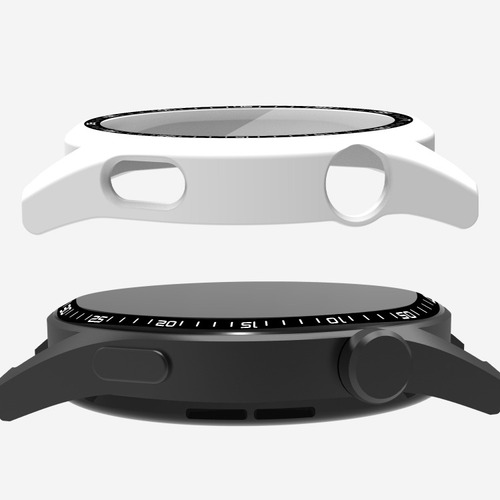 Funda Transparente De Vidrio Templado Pc + Para Huawei Watch