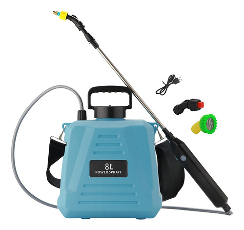 Pulverizador Eléctrico Para Jardín, Pulverizador 8l Azul