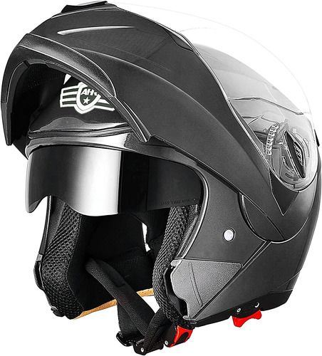 Casco Modular De Doble Visera Para Motocicleta, Abatibl...