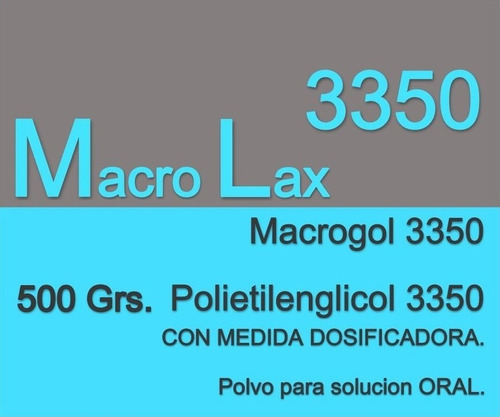 Laxante - Polietilenglicol 3350 - Macro - Lax® 1 Fr 500 Grs.