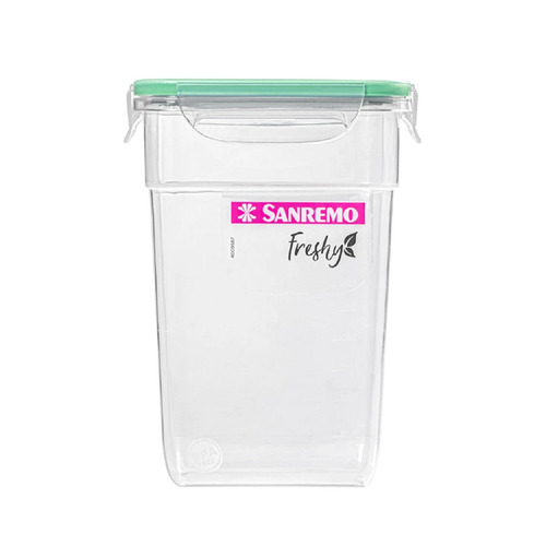 Hermético Rect. Alto De 1400ml 136x102x185mm Freshy-san Remo Color Verde