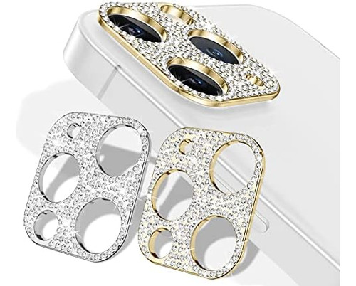 Paquete 2 Protectores Lente Camara Con Diamantes Cristal Bri