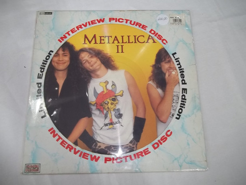 Lp Vinil - Metallica Ii - Interview Picture Disc