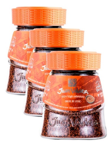 Kit 3 Café Juan Valdez Clássico Solúvel Doce De Leite 95g