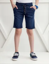 Comprar Shorts Drill Bermuda Jean Niño Azul Marino - Chupetin