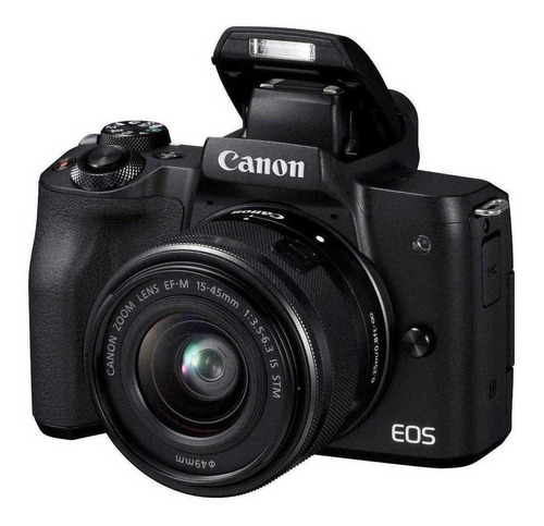  Canon EOS Kit M50 15-45mm IS STM sin espejo color  negro