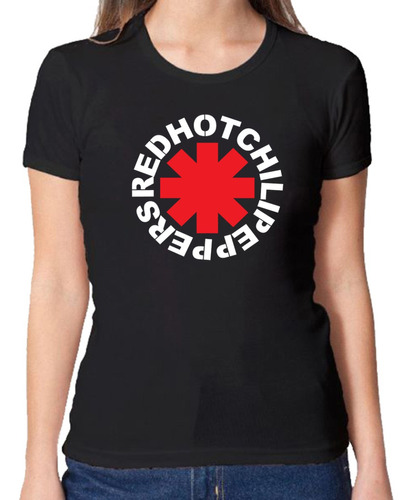 Remera Red Hot Chili Peppers Mujer 100%  Algodon