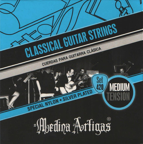 Cuerdas Guitarra Criolla Clasica Medina Artigas Encordado