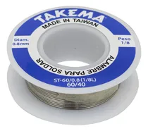 Comprar Rollo De Estaño 60\u002F40 0.8mm 1\u002F8 Libra St-60\u002F0.8(1\u002F8l) Takema
