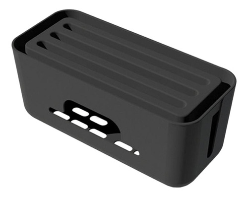 Cable Management Box Protector Large Hide Power Strips Negro