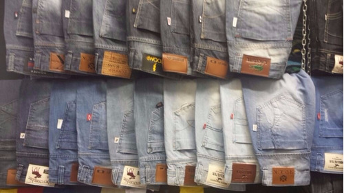 Kit C/5  Calças Jeans Várias Marcas Masculina Atacado Lucre