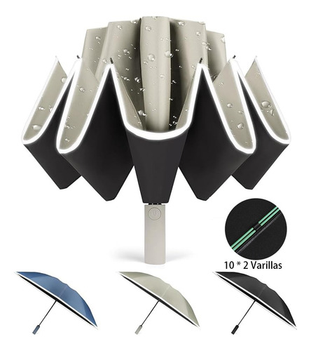 Paraguas Sombrillas Automatico Grande Anti Uv 20 Costillas