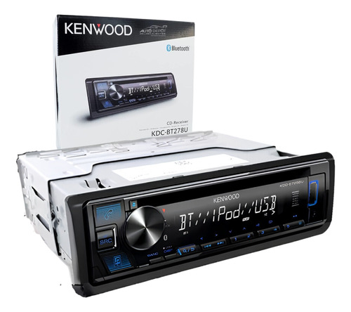 Estéreo Para Auto Kenwood Kdc-bt278u Cd/usb/aux Y Bluetooth