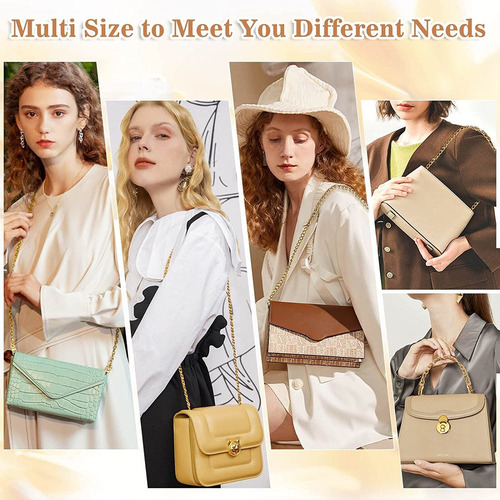 5 Correa De La Cadena De Crossbody Cadena De Oro Para Bolso