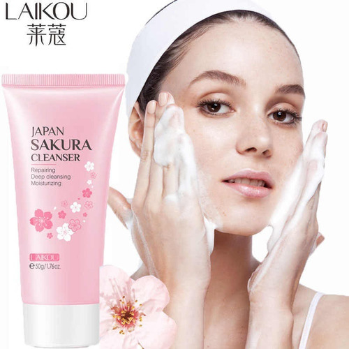 Gel Limpiador Facial Purificante Flor De Prunus Cerezo Japon