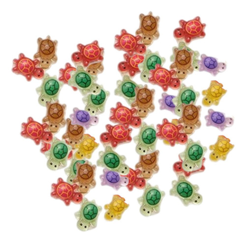 Arte De Uñas De Mini Tortugas De Dibujos Animados 50 Piezas