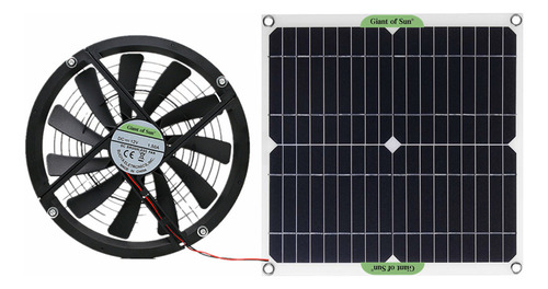 Panel De Ventilador De Escape Solar Monocristalino De Silici