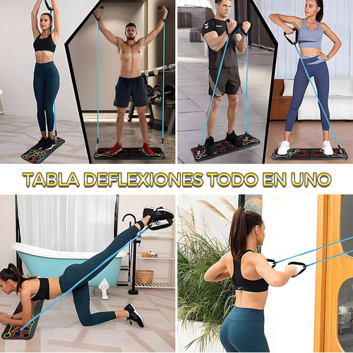 Tabla Para Lagartijas Barras Push Up Ejercicios Tablero Negro